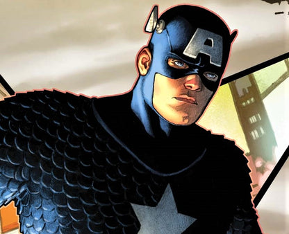 Captain America 1 Marvel Comics Artist Steve McNiven Canvas Giclée Print Numbered