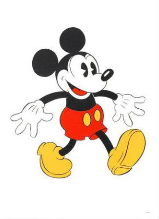 Mickey Mouse Disney Studios Serigraph Print