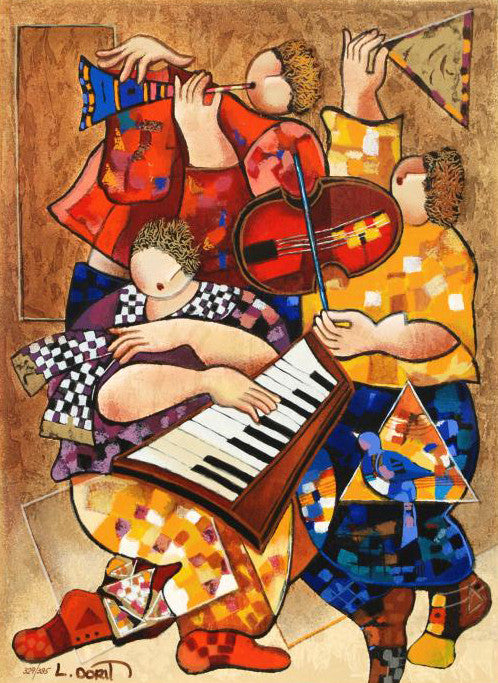 Ensemble Dorit Levi Fine Art Serigraph Print Artist Hand Signed and Numbered