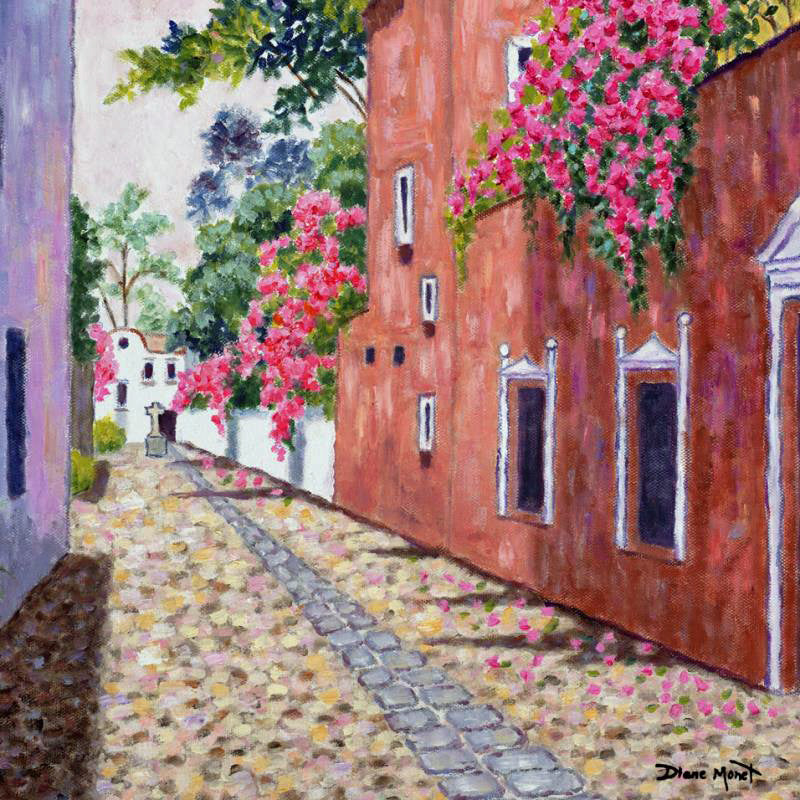 San Angel Diane Monet Canvas Giclée Print Artist Hand Signed and Numbered