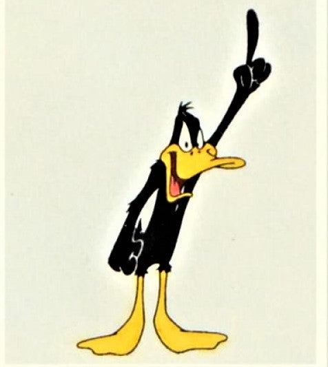 Daffy Duck Warner Bros Hand Tinted Color Etching Numbered