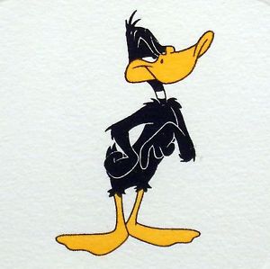 Daffy Duck Warner Bros Hand Tinted Color Etching Numbered