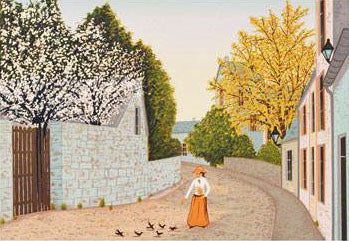 Ambiance de Printemps Fanch Ledan Lithograph Print Artist Hand Signed and Numbered