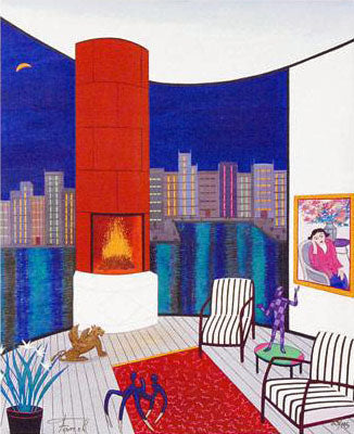 Interior with Brazilin Fanch Ledan Canvas Giclée Print Artist Hand Signed and Numbered