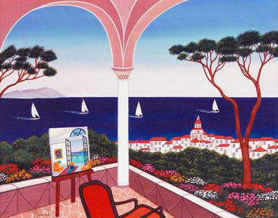 Sailing St Tropez Fanch Ledan Canvas Giclée Print Artist Hand Signed and Numbered