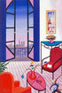 Balcony over Notre Dame Fanch Ledan Canvas Giclée Print Artist Hand Signed and Numbered