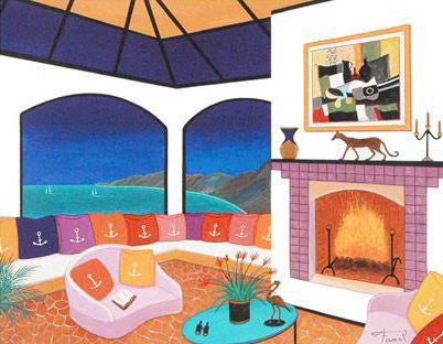 Laguna View Fanch Ledan Canvas Giclée Print Artist Hand Signed and Numbered