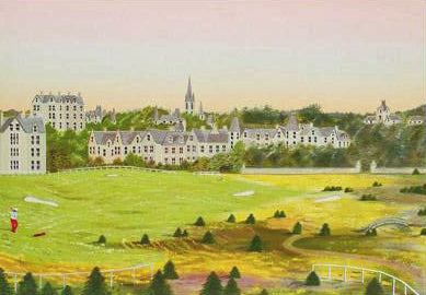 Golf Club of St Andrew Fanch Ledan Artist Proof Lithograph Artist Hand Signed and AP Numbered