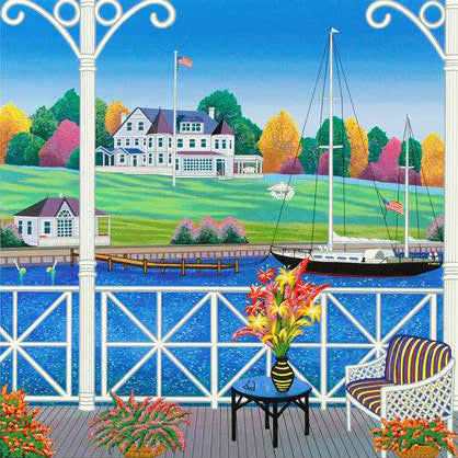 East Coast Atmosphere II Fanch Ledan Artist Proof Lithograph Print Artist Hand Signed and AP Numbered