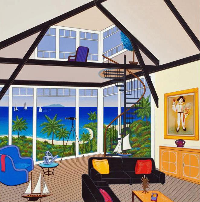 Duplex Over Stinson Fanch Ledan Serigraph Artist Hand Signed and Numbered