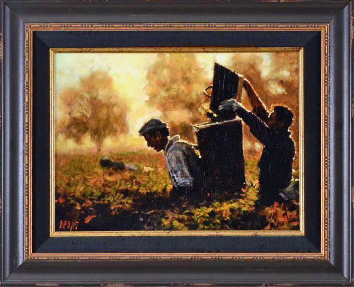 Manana De Verano Fabian Perez Hand Embellished Artist Proof Giclée Print on Board Artist Hand Signed Numbered and Framed