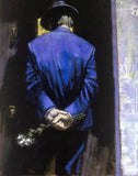 Nocturnal Surprise I Fabian Perez Giclée Print on Canvas Board Artist Hand Textured Signed Numbered and Framed