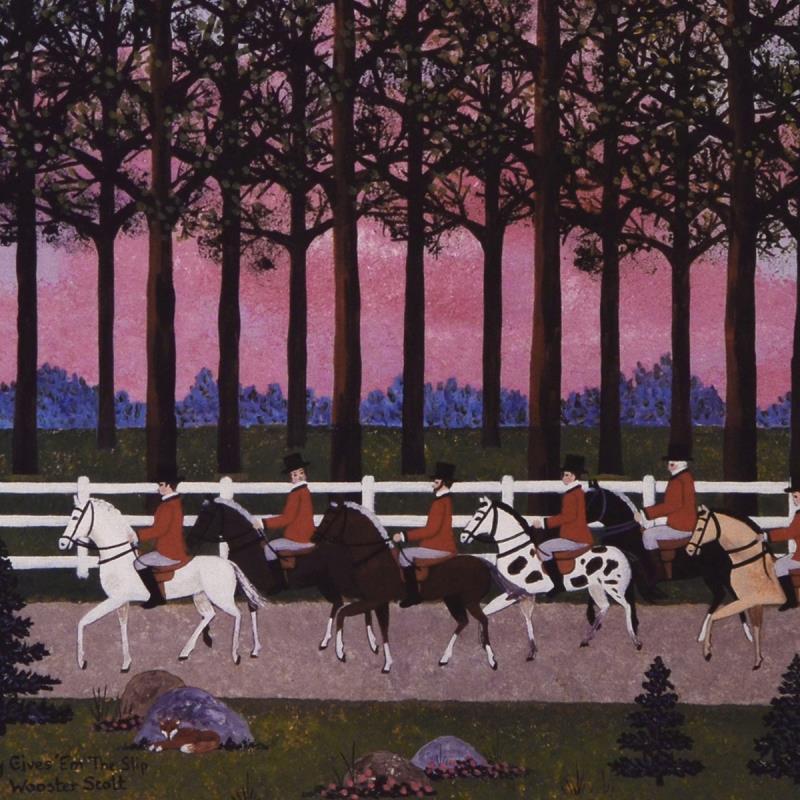 Foxy Gives Em The Slip Jane Wooster Scott Lithograph Print Artist Hand Signed and Numbered