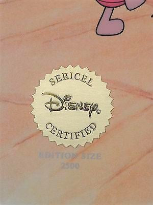 Fun to Be Tigger Disney Studios Sericel Serial Numbered and Framed