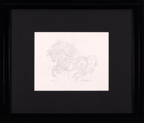 BL Sketch Guillaume Azoulay Original Pencil Drawing Artist Hand Signed and Framed