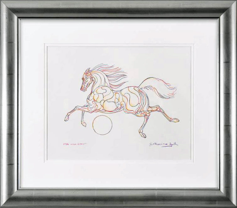 Etude KXGA - Original Color Pencil Drawing on Paper by Guillaume Azoulay