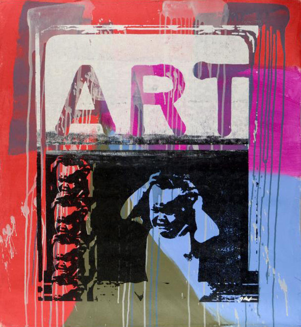 Art Gail Rodgers Hand Pulled Canvas Acrylic Silkscreen Painting Artist Hand Signed