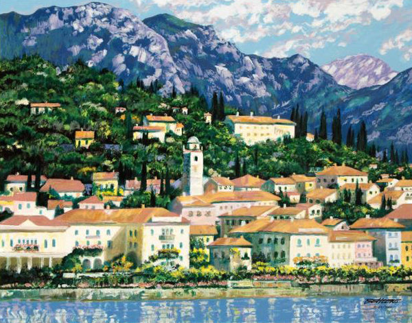 Bellagio Hillside Howard Behrens Hors Commerce Serigraph Print Artist Hand Signed and HC Numbered