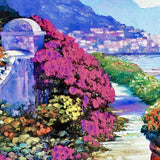 Near Amalfi Hand Embellished Canvas Artist Proof Giclée Print Artist Hand Signed and AP Numbered