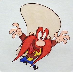 Yosemite Sam Warner Bros Looney Tunes Hand Tinted Color Etching Set with Matching Edition Numbered