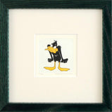 Daffy Duck Warner Bros Hand Tinted Coloring Etching Custom Framed
