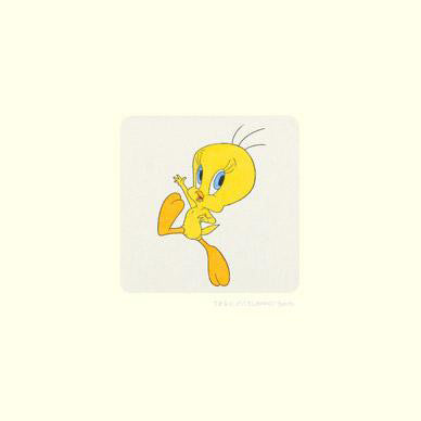 Tweety Bird Warner Bros Looney Tunes Hand Tinted Color Etching Numbered and Framed