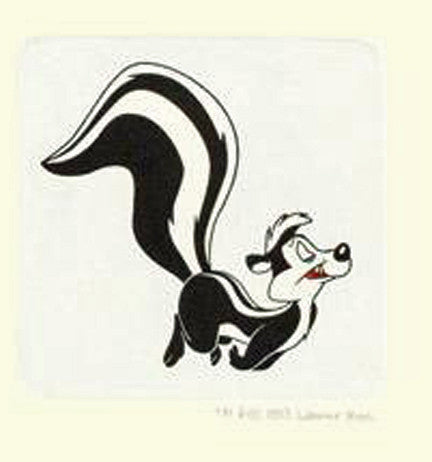 Pepe Le Pew Warner Bros Looney Tunes Hand Tinted Color Etching Numbered