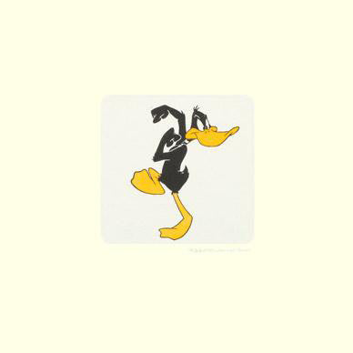 Daffy Duck Warner Bros Looney Tunes Hand Tinted Color Etching Numbered