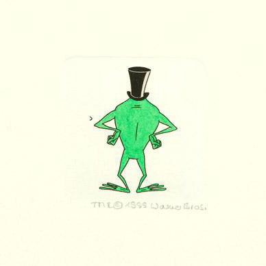 Michigan J Frog Warner Bros Looney Tunes Hand Tinted Color Etching Numbered