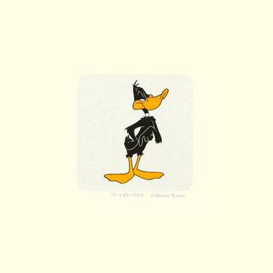 Daffy Duck Warner Bros Hand Tinted Color Etching Numbered