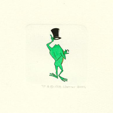 Michigan J Frog Warner Bros Looney Tunes Hand Tinted Color Etching Numbered