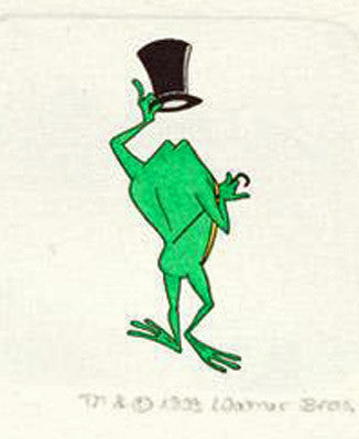 Michigan J Frog Warner Bros Looney Tunes Hand Tinted Color Etching Numbered
