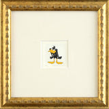Daffy Duck Warner Bros Looney Tunes Hand Tinted Color Etching Framed