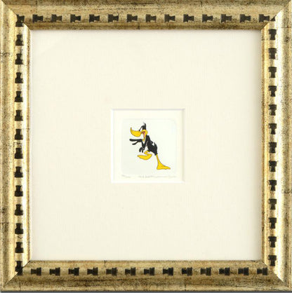 Daffy Duck Warner Bros Hand Tinted Coloring Etching Numbered Framed