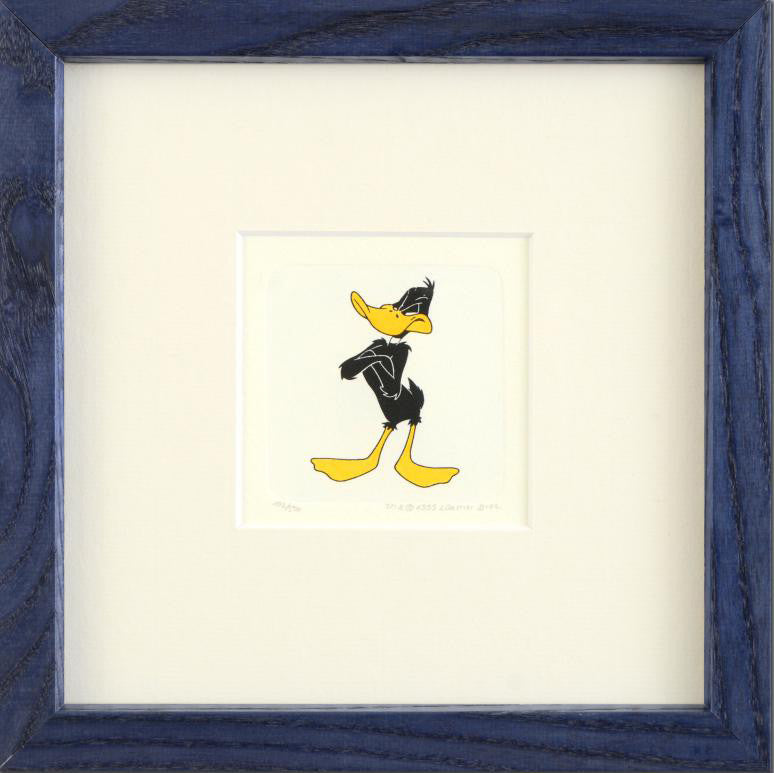 Daffy Duck Warner Bros Animation Hand Tinted Color Etching Numbered