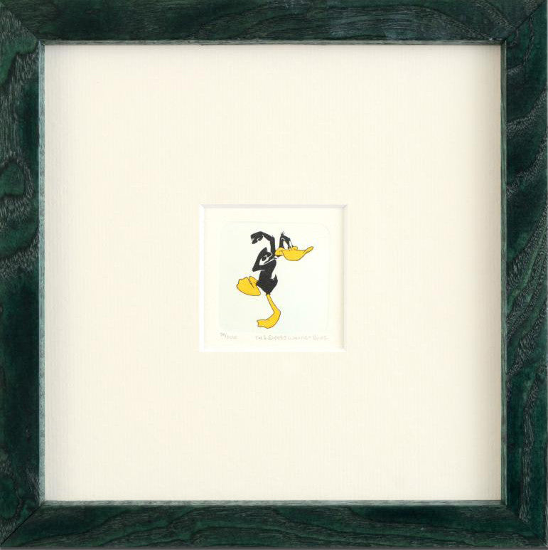 Daffy Duck Warner Bros Hand Tinted Color Etching Numbered Framed