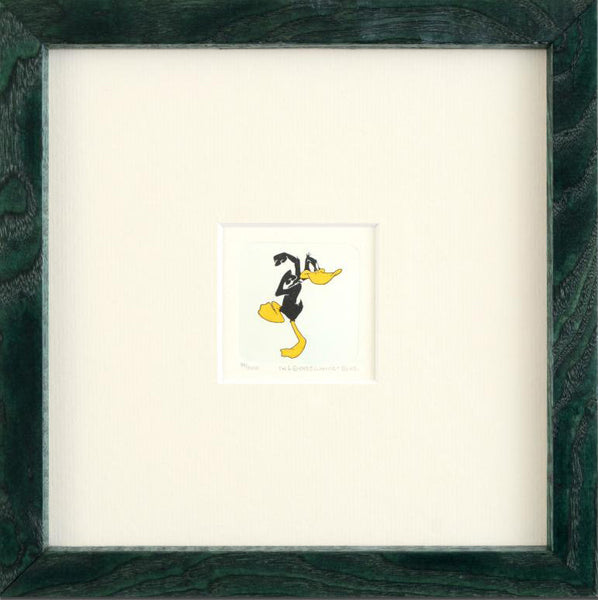 Daffy Duck Warner Bros Hand Tinted Color Etching Numbered Framed