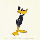 Daffy Duck Warner Bros Looney Tunes Hand Tinted Color Etching Framed