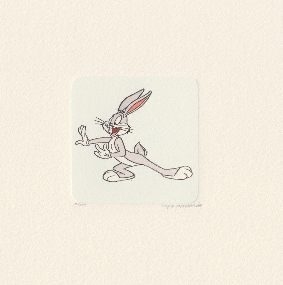 Bugs Bunny 1991 Warner Bros Baseball Bugs 12.5x15.5 Custom
