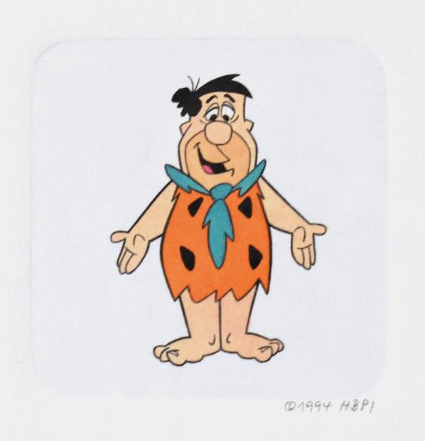 Fred Flintstone - Limited Edition Etching on Paper with Hand Tinted Coloring by Hanna-Barbera