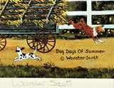 Dog Days of Summer Jane Wooster Scott Fine Art Lithograph Print Artist Hand Signed and Numbered