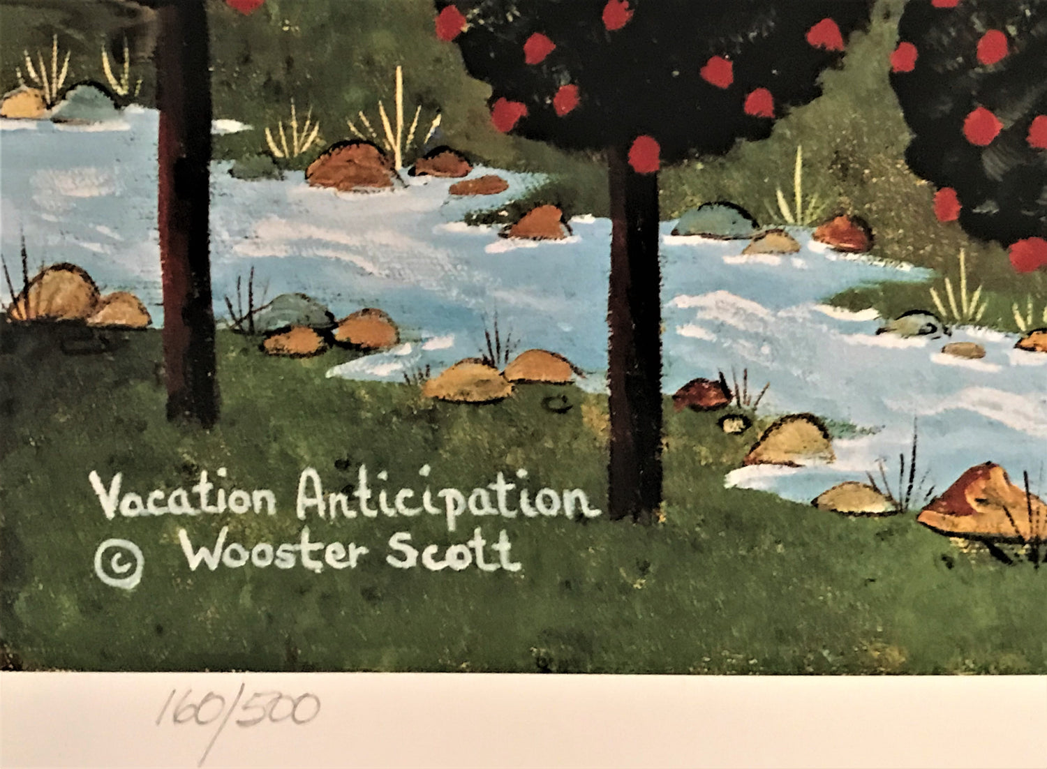 Vacation Anticipation Jane Wooster Scott Lithograph Print Artist Hand Signed and Numbered