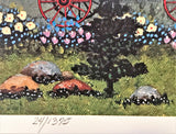Loves Me Loves Me Not Jane Wooster Scott Lithograph Print Artist Hand Signed and Numbered