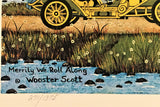 Merrily We Roll Along Jane Wooster Scott Lithograph Print Artist Hand Signed and Numbered