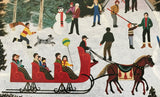 Embracing Winters Joys Jane Wooster Scott Lithograph Print Artist Hand Signed and Numbered