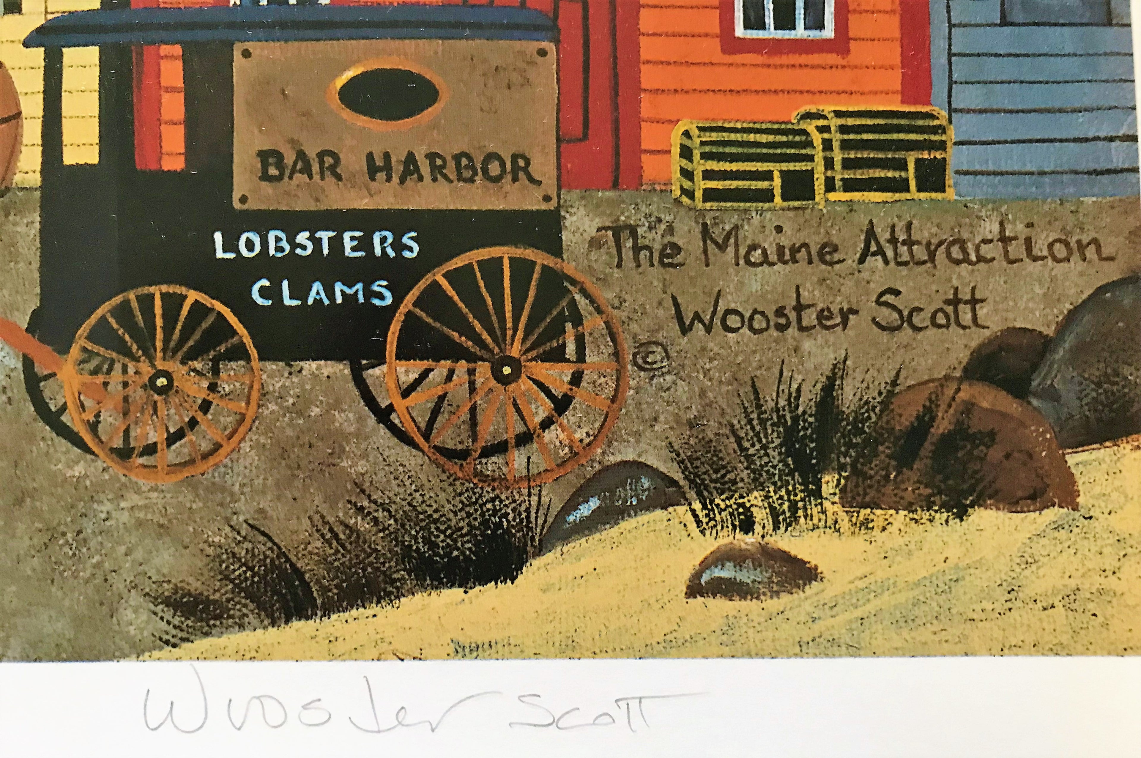 The Maine Attraction Jane Wooster Scott Artist Proof Lithograph Print Artist Hand Signed and AP Numbered