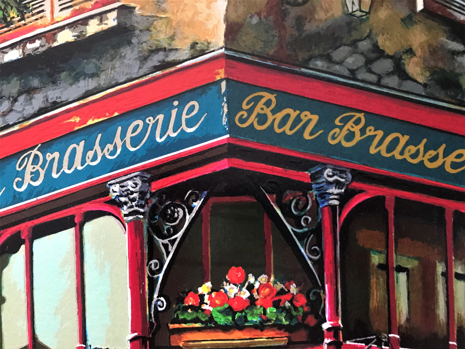 Bar Brasserie Anatoly Metlan Lithograph Print Artist Hand Signed and Numbered