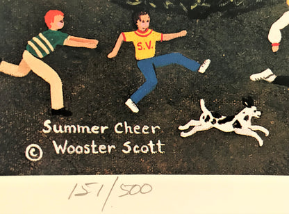 Summer Cheer Jane Wooster Scott Offset Lithograph Print Artist Hand Signed and Numbered