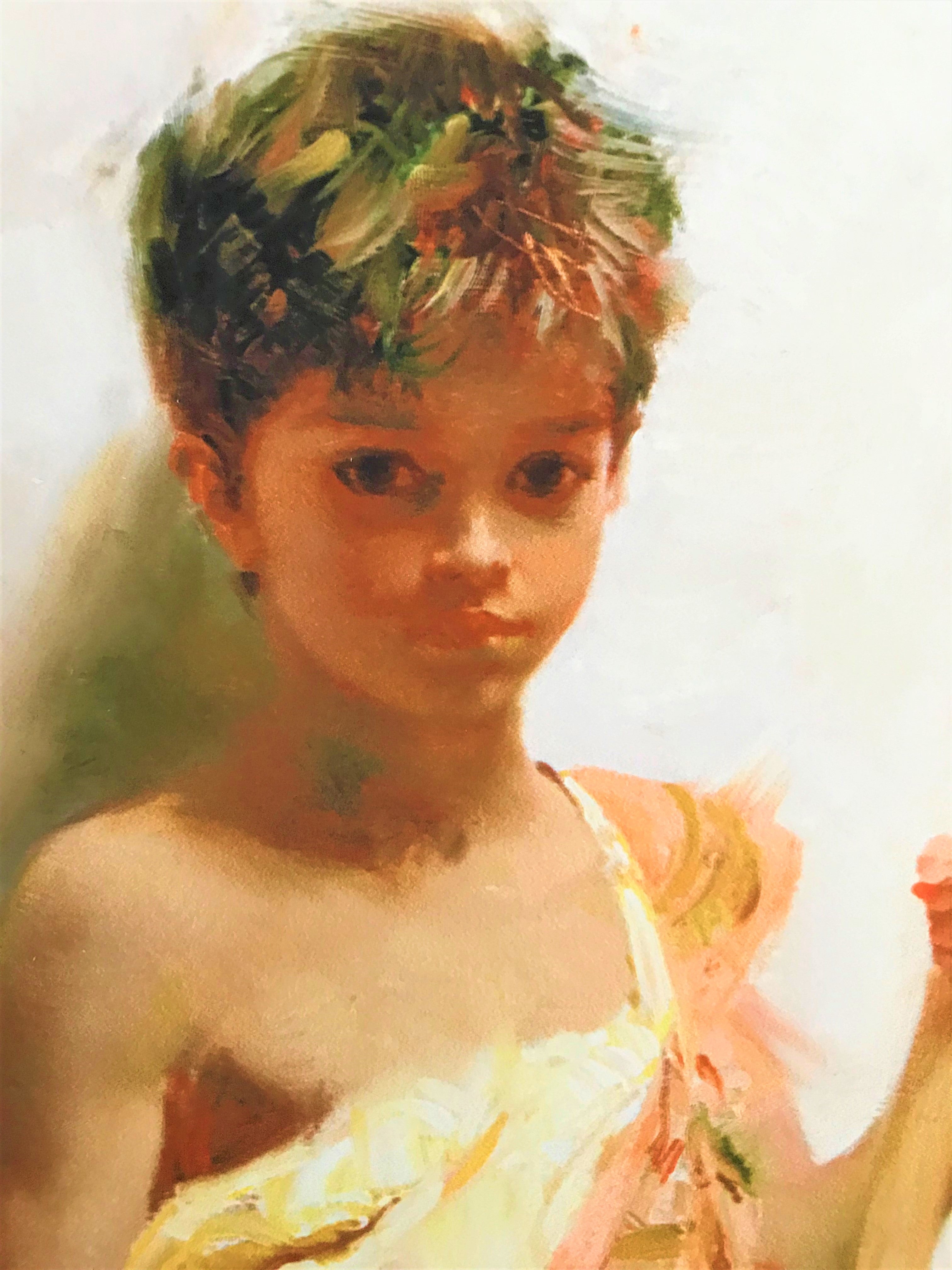 The Young Peddler Pino Daeni Giclée Print Artist Hand Signed and Numbered