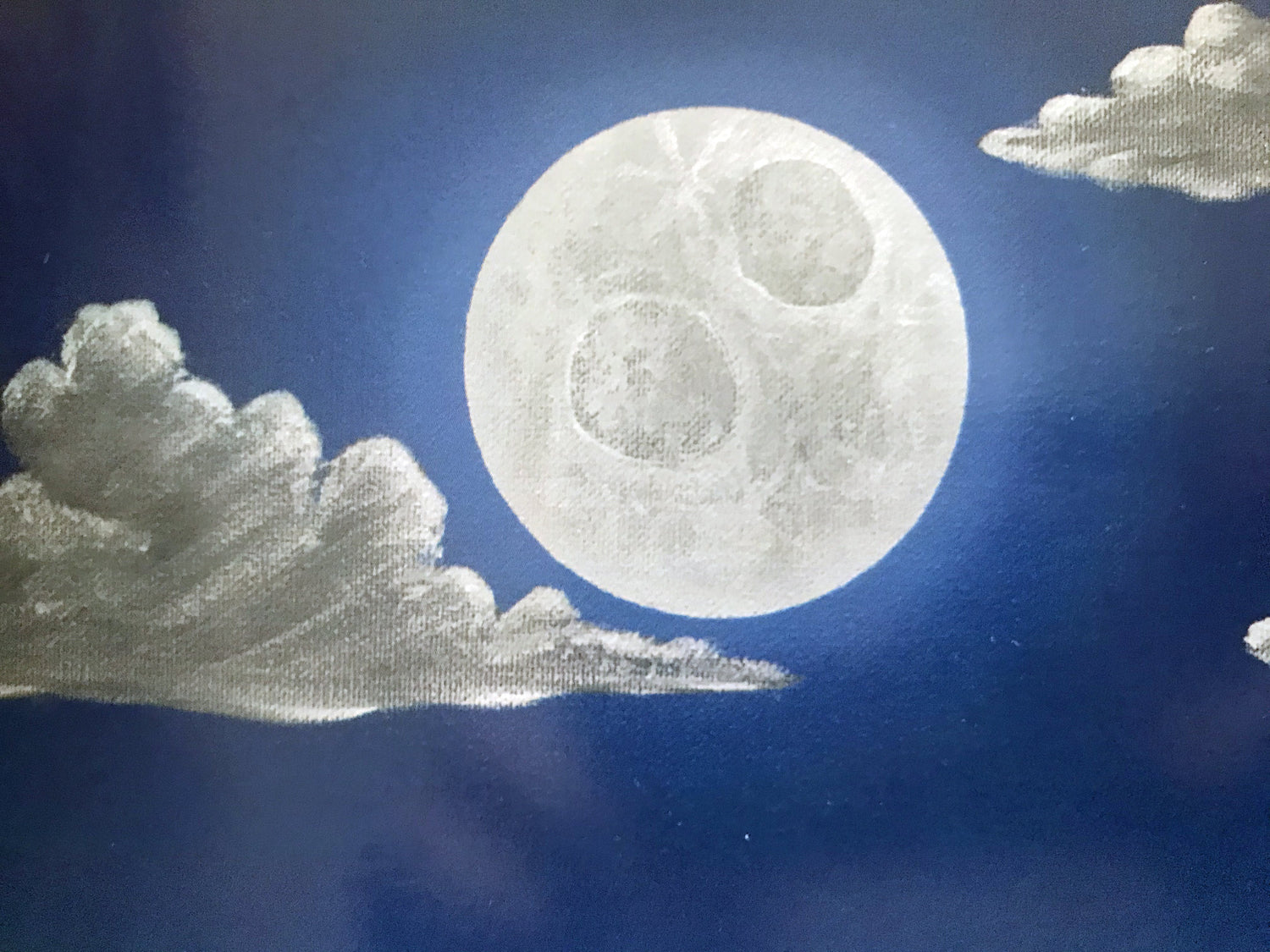 Birds In The Moonlight Dan Mackin Lithograph Print Artist Hand Signed and Numbered